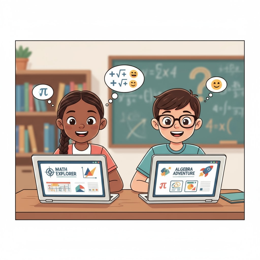 High school students accessing online resources to improve their math skills for standardized tests