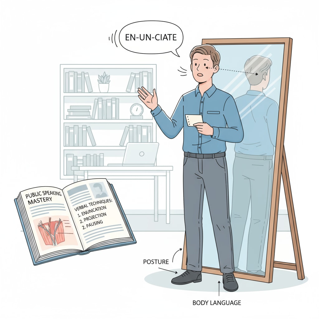 A person practicing communication skills for a teacher interview in a short time