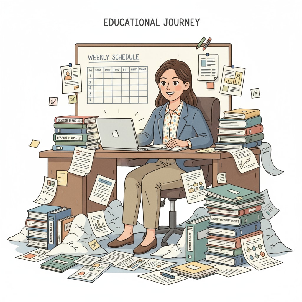 A teacher facing the burden of teaching documentation