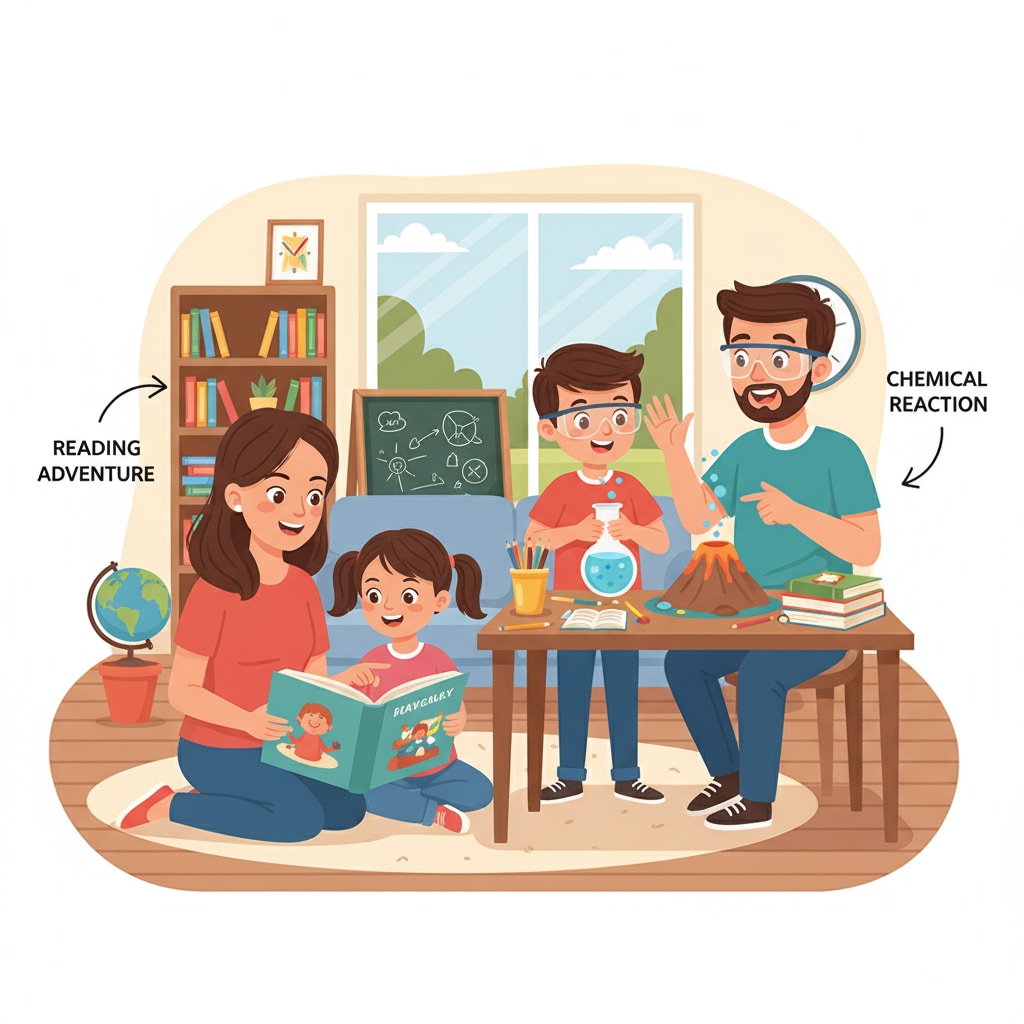 A family engaged in home education activities related to home education, bias transmission, and educational diversity
