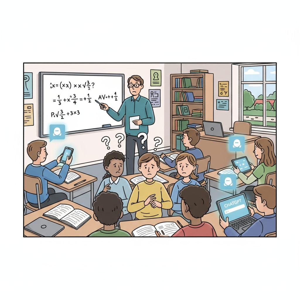 ChatGPT disrupting the learning process in a K12 classroom