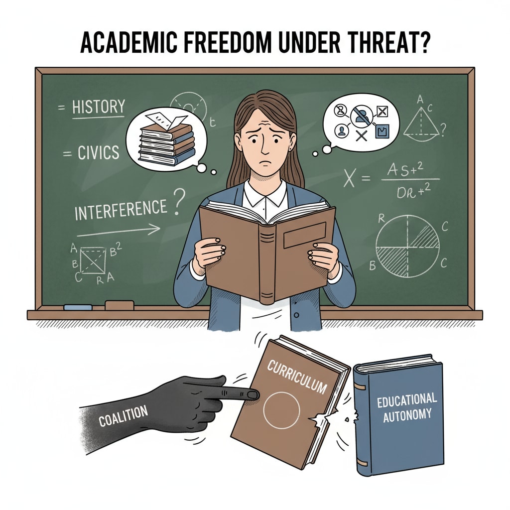 Teacher worried about educational autonomy due to the America 250 Civic Education Coalition