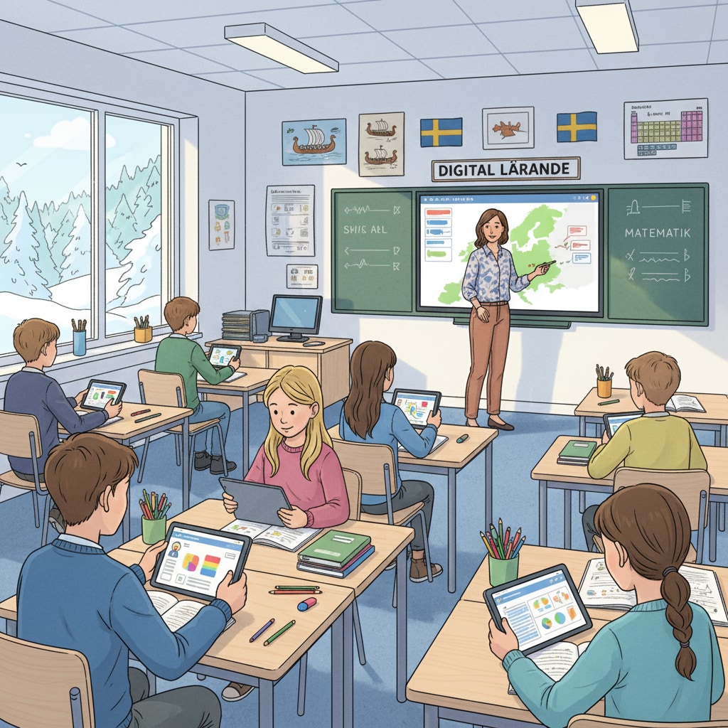 Swedish education digital classroom