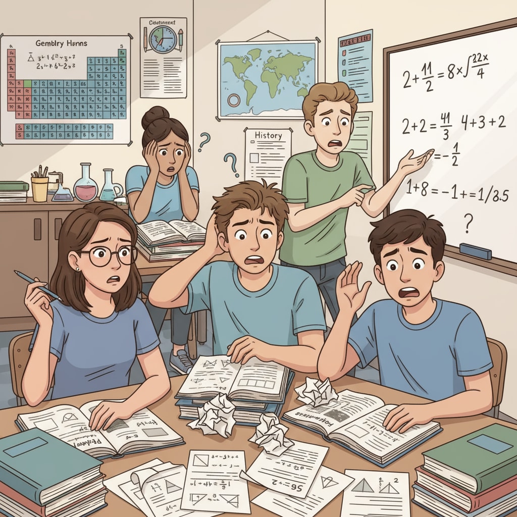 High school students showing signs of concern about their academic performance post-pandemic