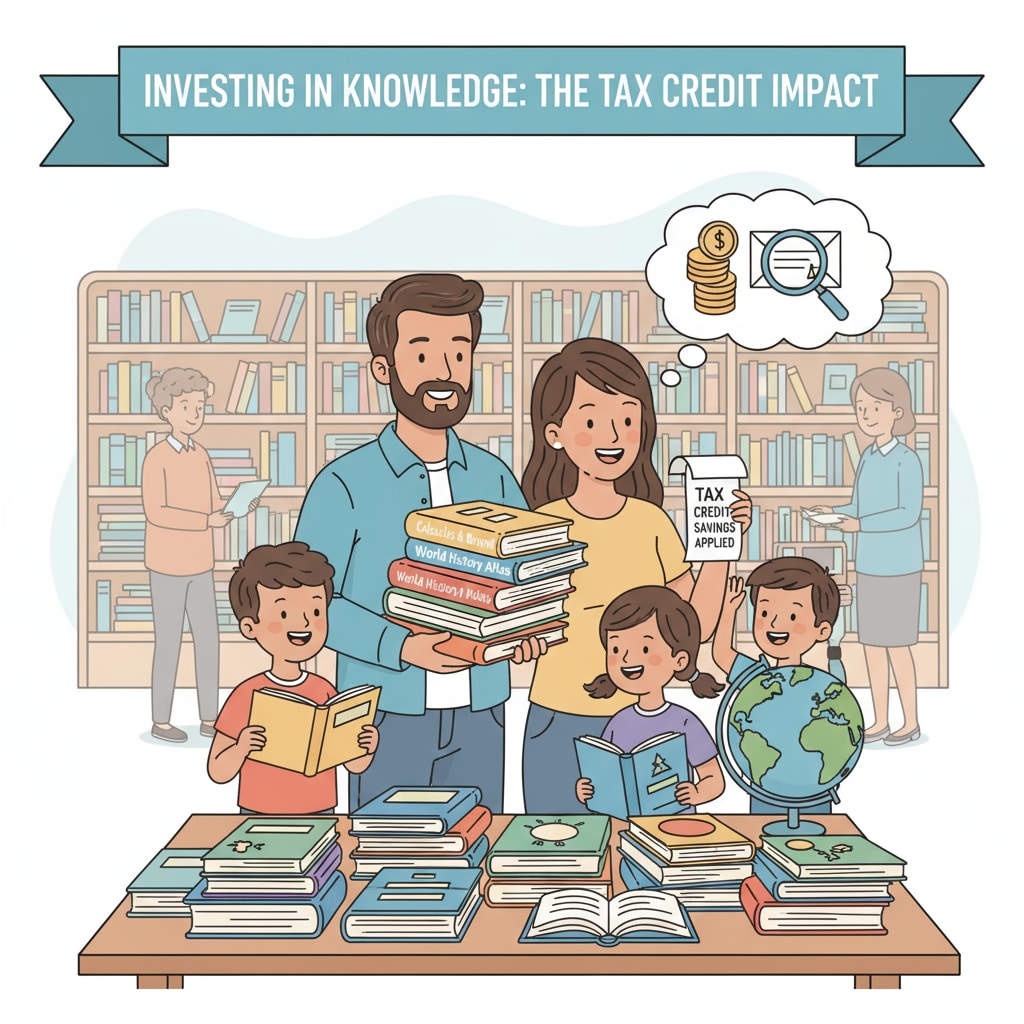 A family using child tax credit money for educational resources related to student performance.