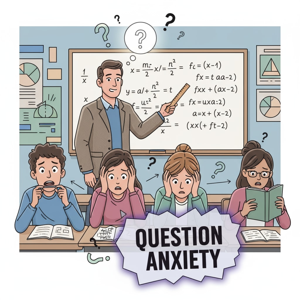 Students in a math class with 