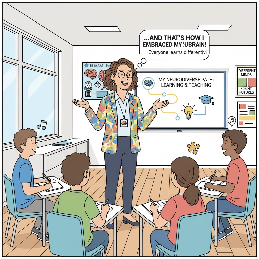 Neurodiverse educator inspiring students through personal story