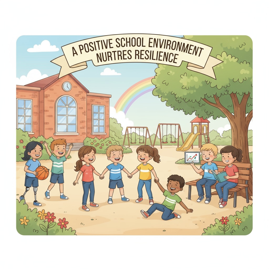 Students in schoolyard related to school responsibilities, psychological resilience, and the division of labor between home and school