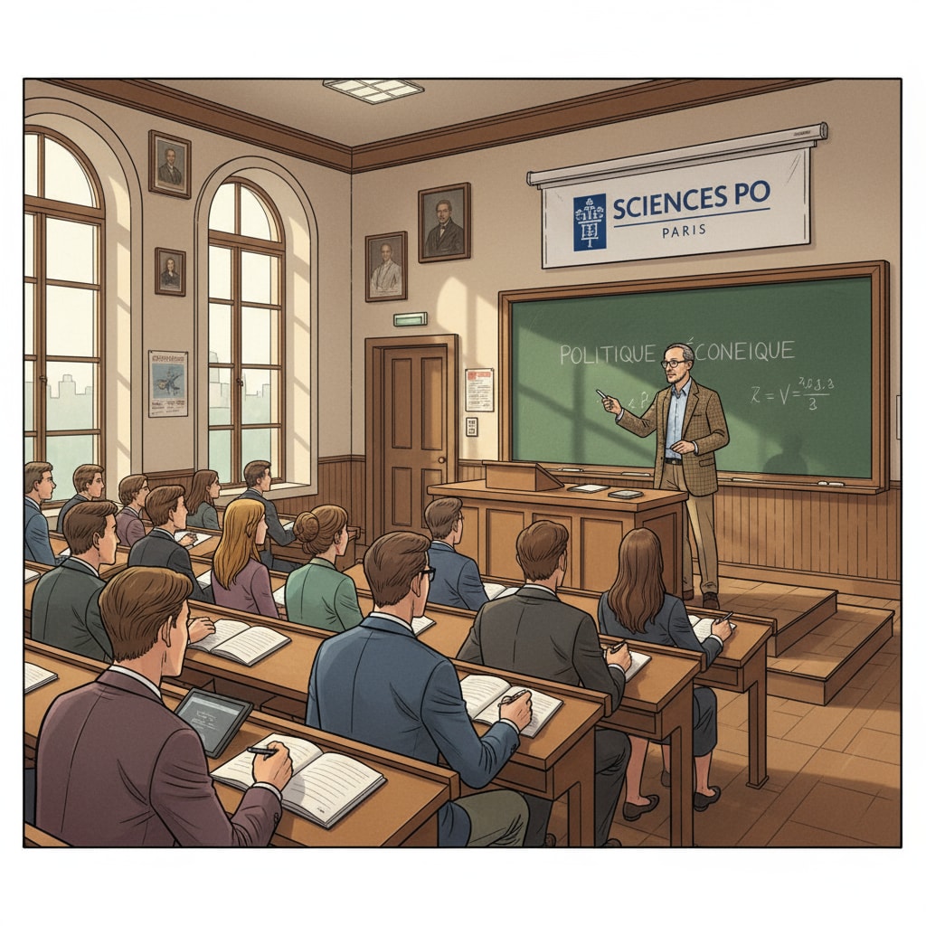 Students attending a lecture at a renowned European political science university as part of Politics, European Universities, Study Abroad Recommendations