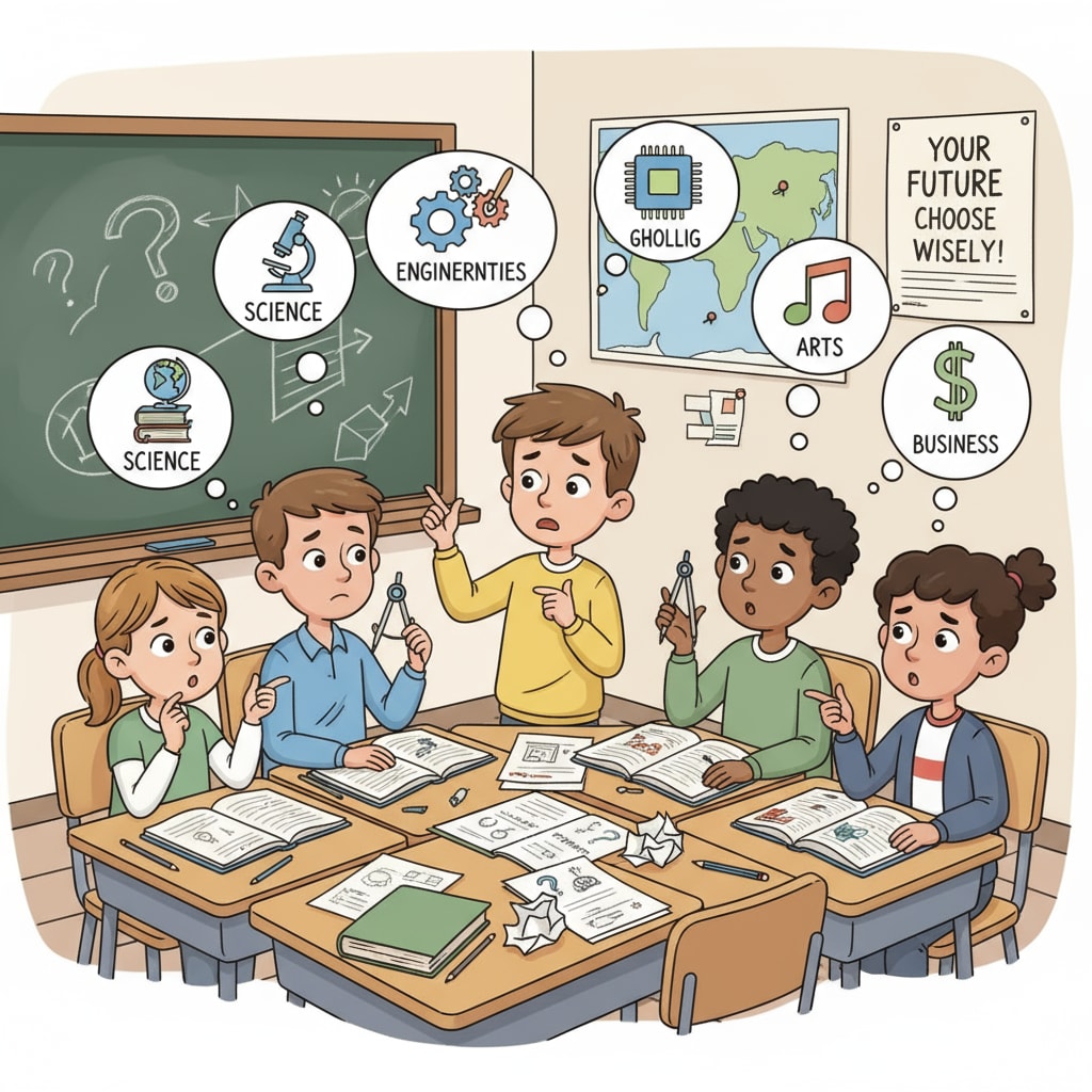 K12 students facing educational choices under the influence of social pressure and conformity psychology