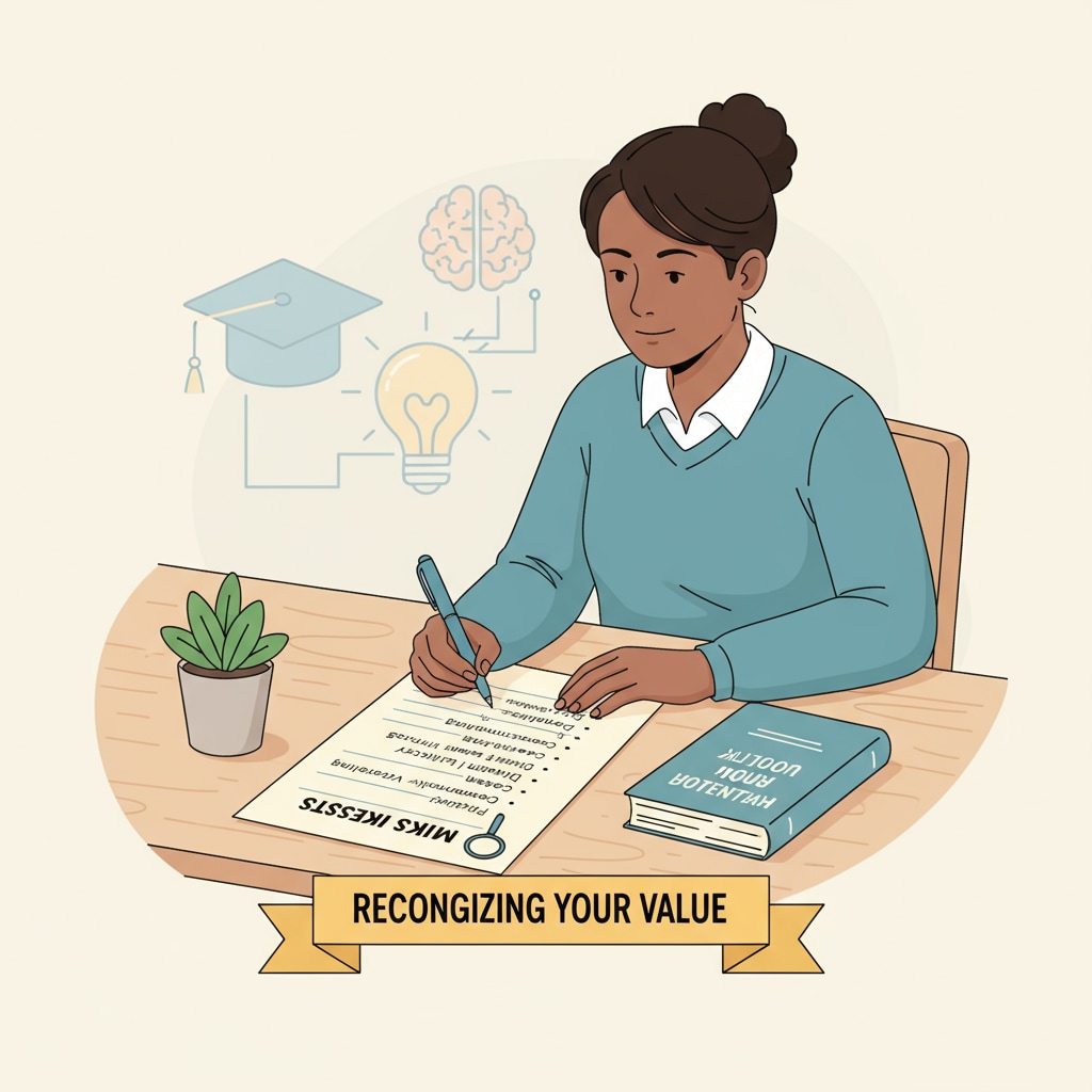 Recognizing personal skills and interests for a successful return to learning after educational interruptions, driven by high IQ potential and a wish to mend life regrets.