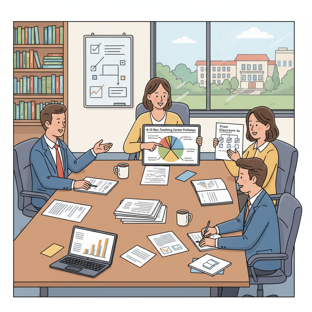 Educational professionals exploring non-teaching career options in K12 education