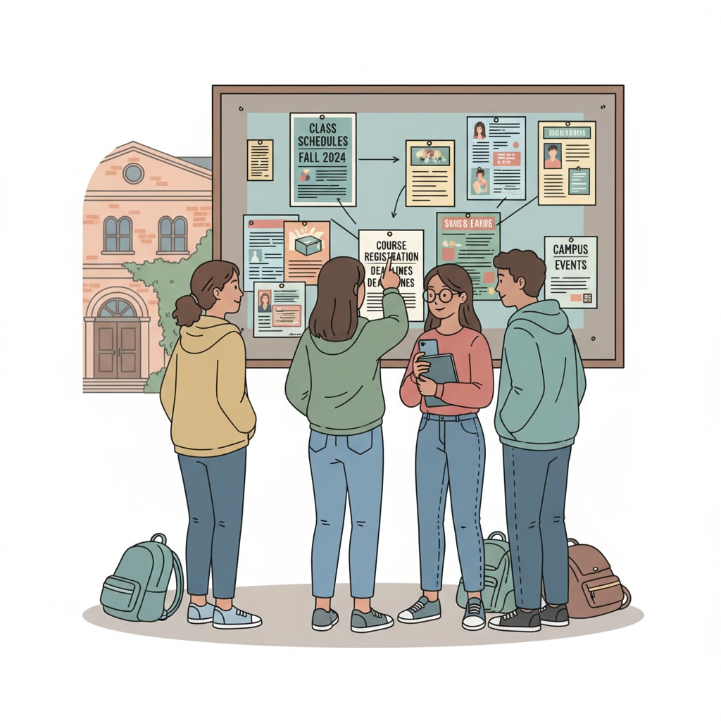 University students facing class schedule selection difficulties