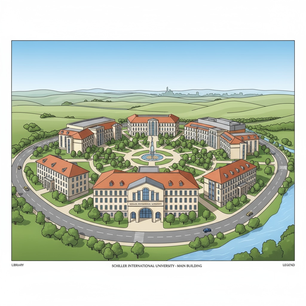 Schiller International University campus view related to the alleged educational fraud and GEDU group involvement
