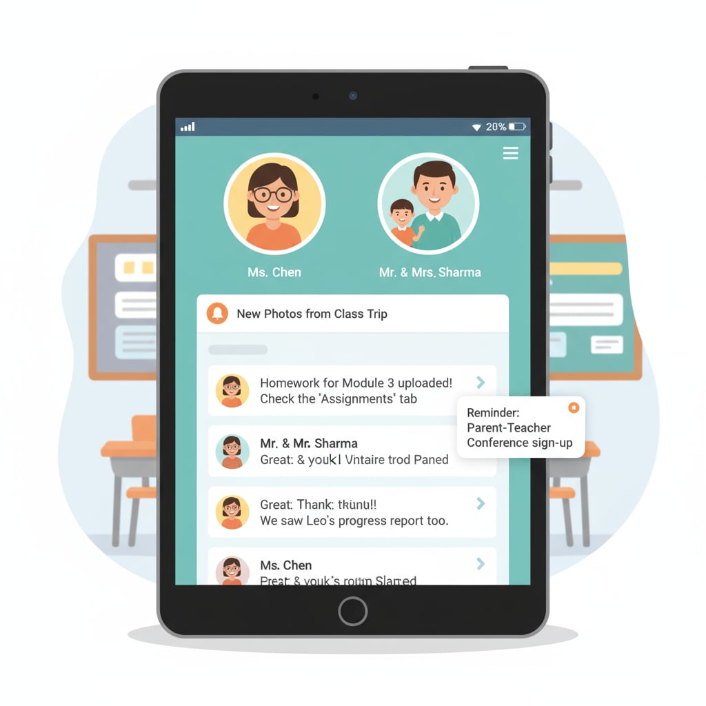 An uncensored social media learning platform enabling communication between teachers and parents