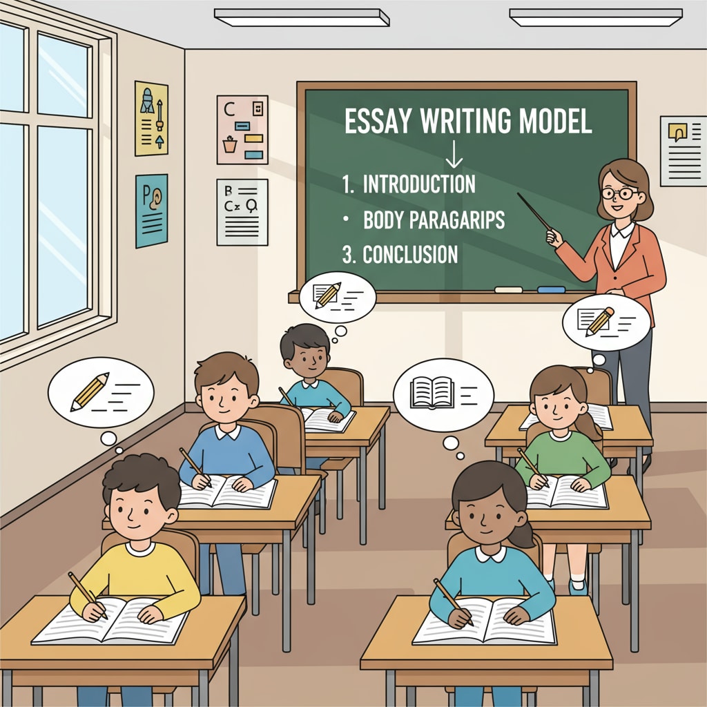 Traditional writing teaching in a classroom related to AI writing, teaching transformation, and writing skills