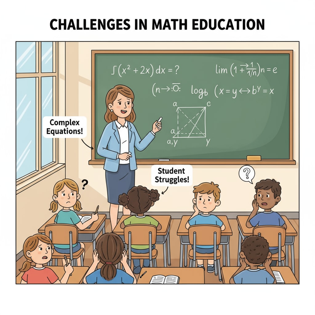 A classroom scene related to non-professional math teaching and its impact on students' confusion, relevant to mathematics teachers, non-professional teaching, and teaching quality.