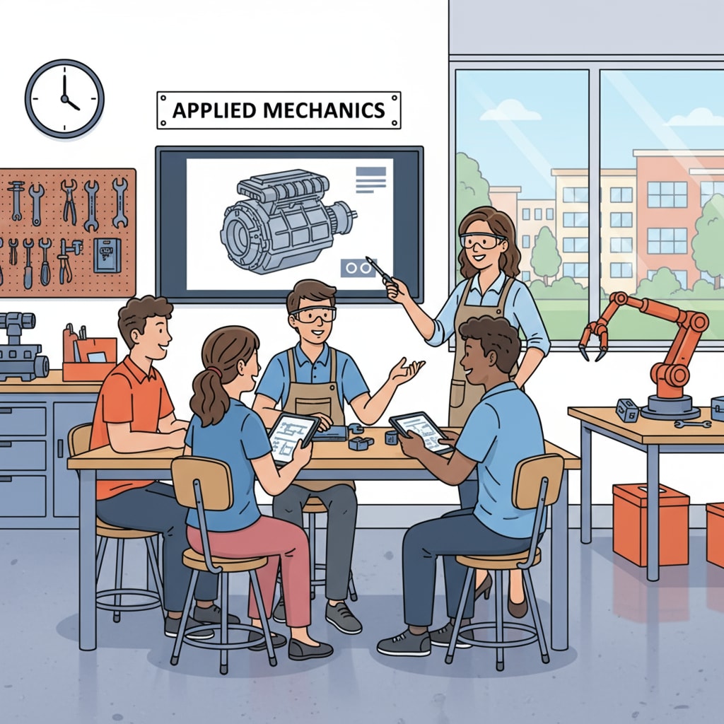 Students in a professional school classroom related to teaching methods, course objectives, and assessment methods.