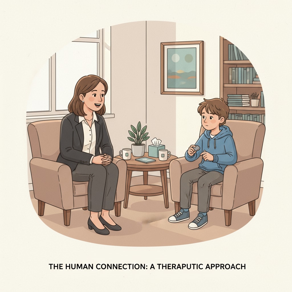 The importance of human interaction in K12 student mental health therapy in the field of psychotherapy and artificial intelligence research