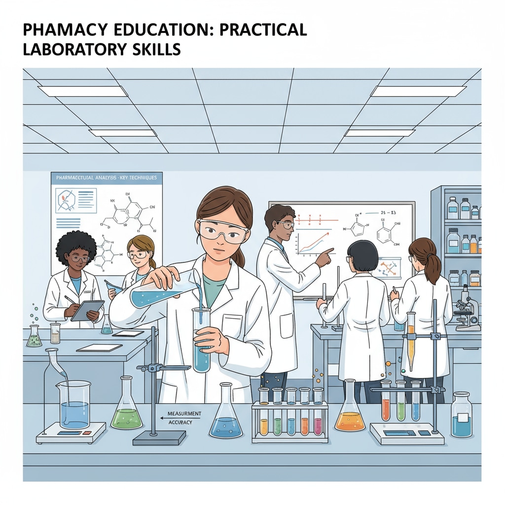 UK pharmacy students in a laboratory, related to postgraduate entry discussion