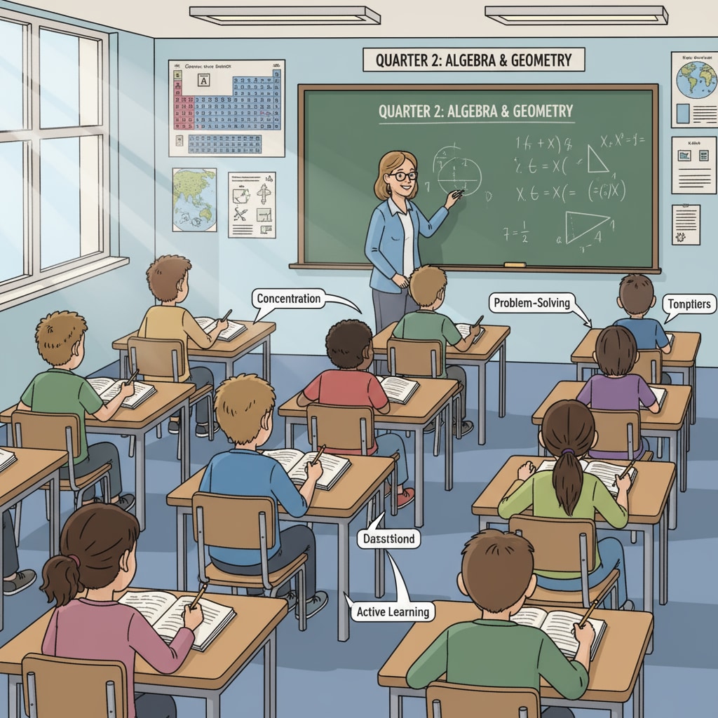 Students focused on a single subject during a quarter system