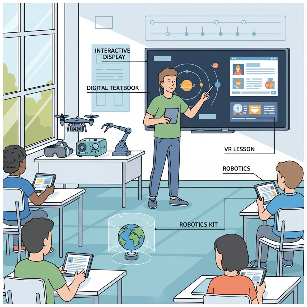 An educational technology specialist showing the use of tools for career development in education