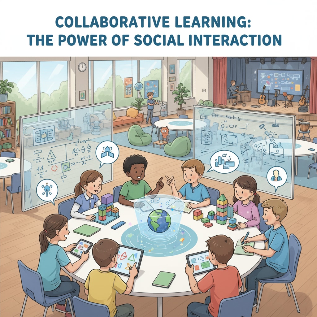 Students collaborating in a K-12 learning space designed with teenager needs in mind.