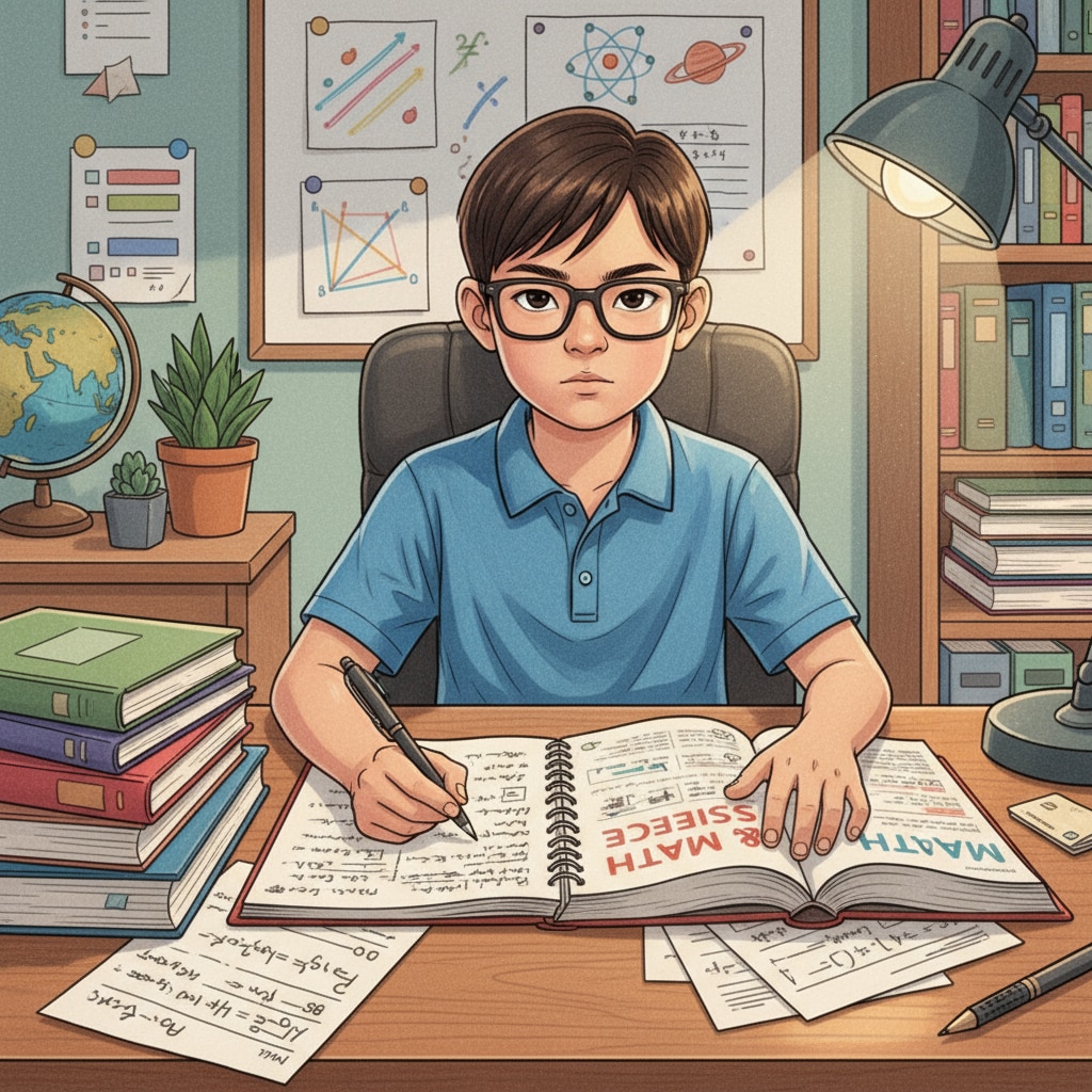Solitude learner concentrating on studies amidst potential social pressures
