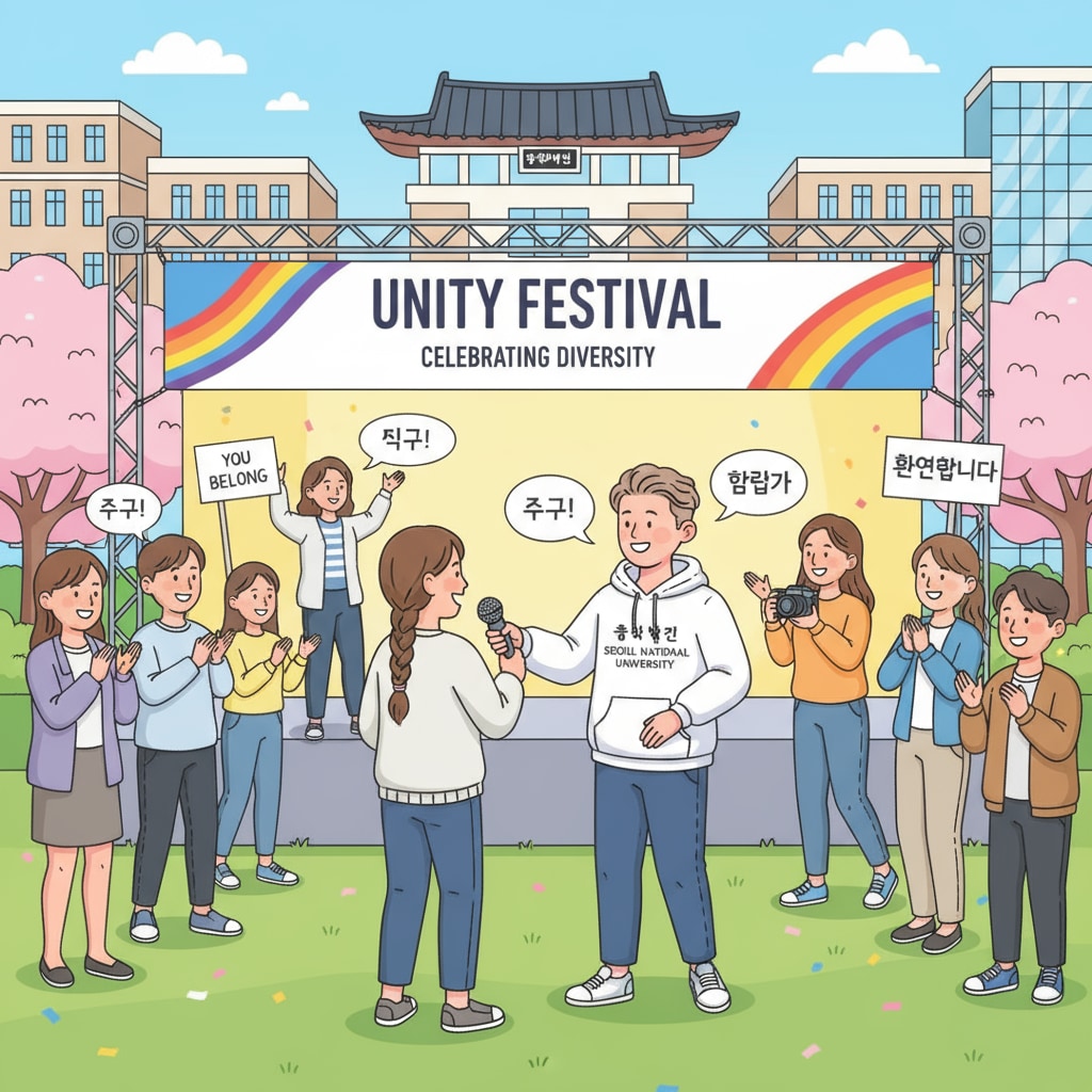 Asian study abroad, psychology major, transgender students in a South Korean university event