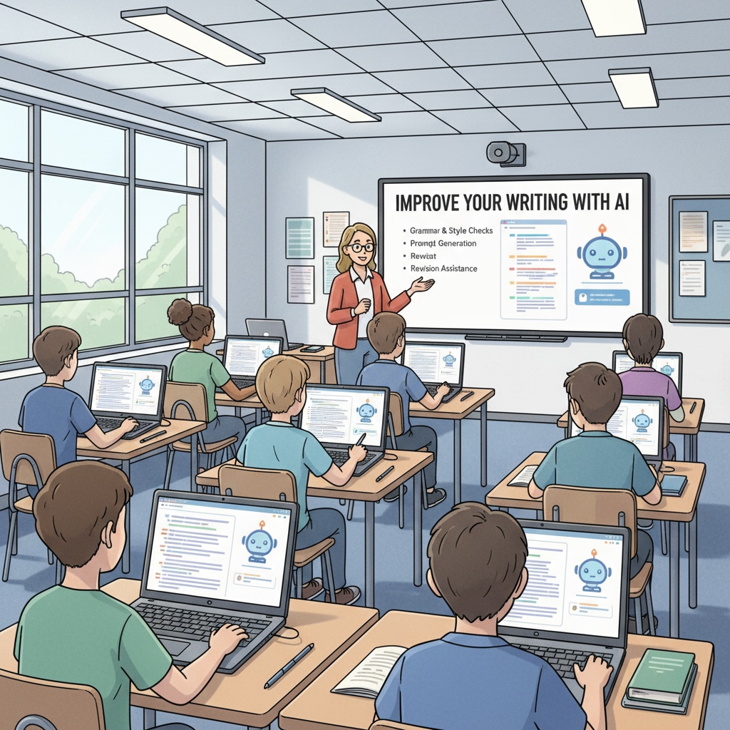 AI writing in a K12 classroom showing teaching transformation and the importance of authorial style