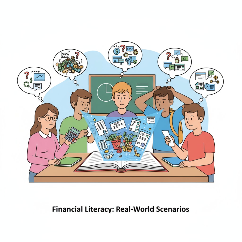 Students struggling with practical life skills related to finance