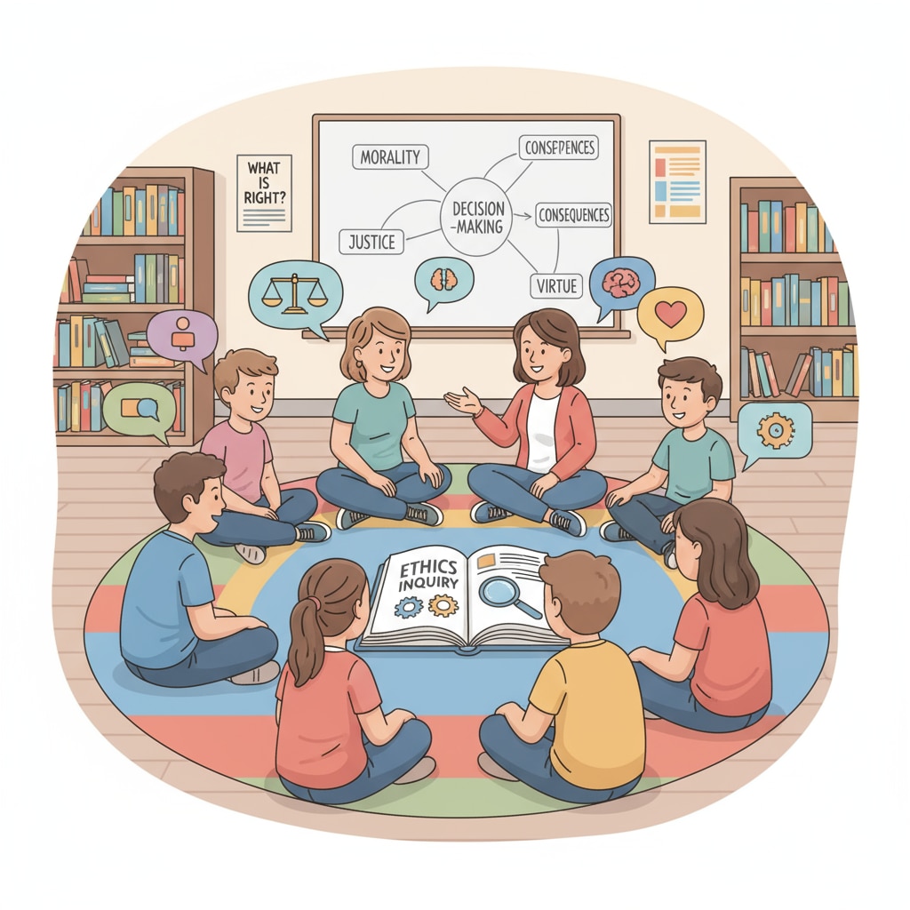 Classroom discussion on ethics related to ethical courses, compulsory credits, and educational reform