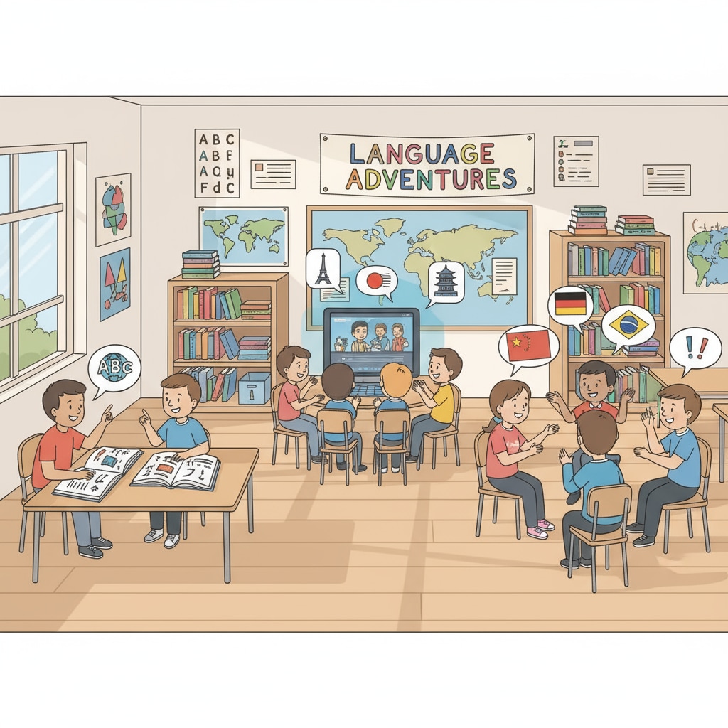 K12 students in an immersive language learning environment for multilingual learning