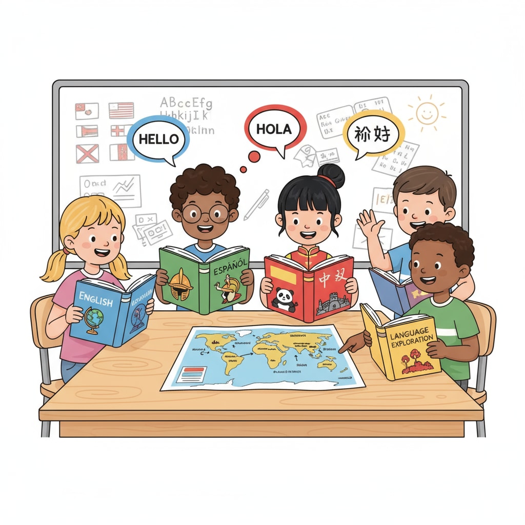 Kids engaged in language learning for knowledge and cultural exploration