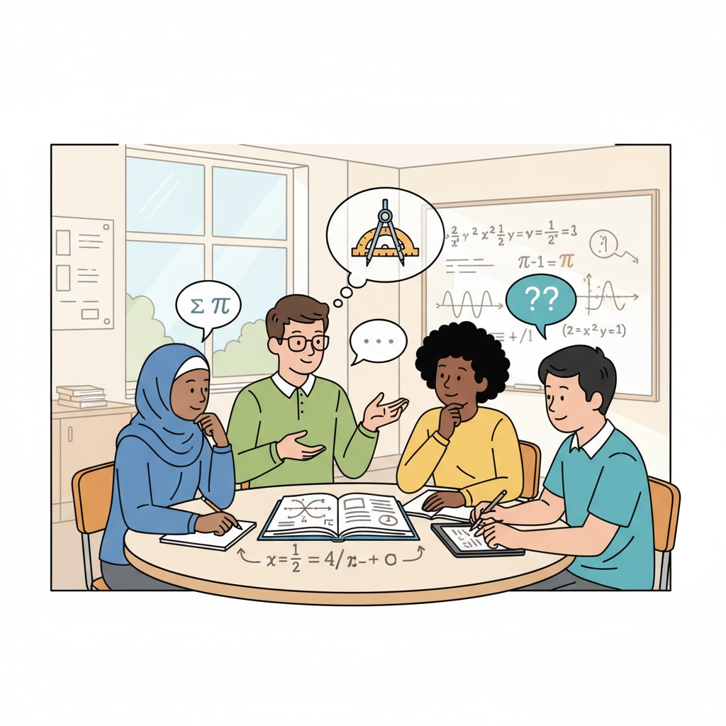 Students in a math class related to the transition from mechanical engineering to math education