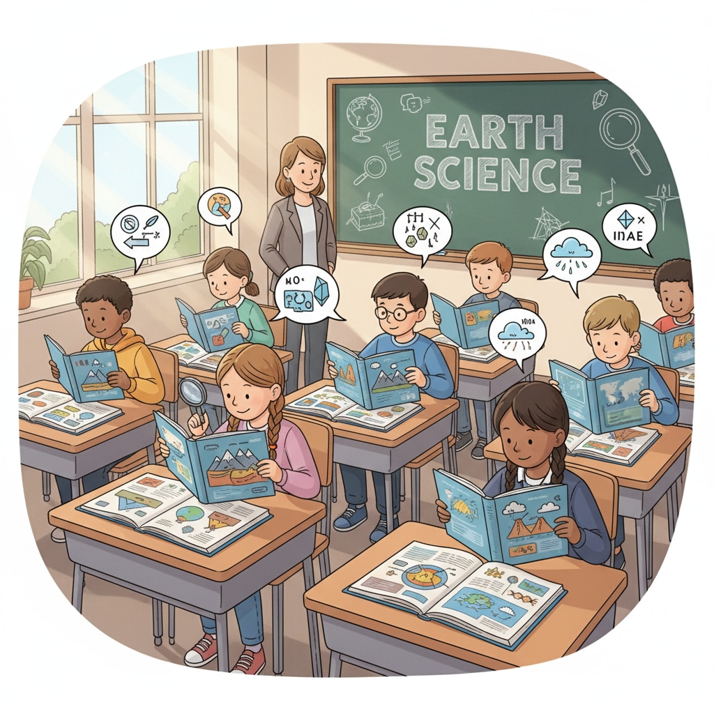 K12 students studying earth science textbooks, related to geophysics graduates' employment challenges and second master's options