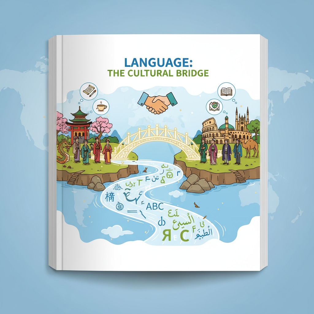 Visual representation of the relationship between language and culture in the context of 