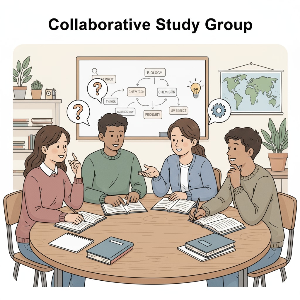K12 students studying together to improve exam performance and avoid failures