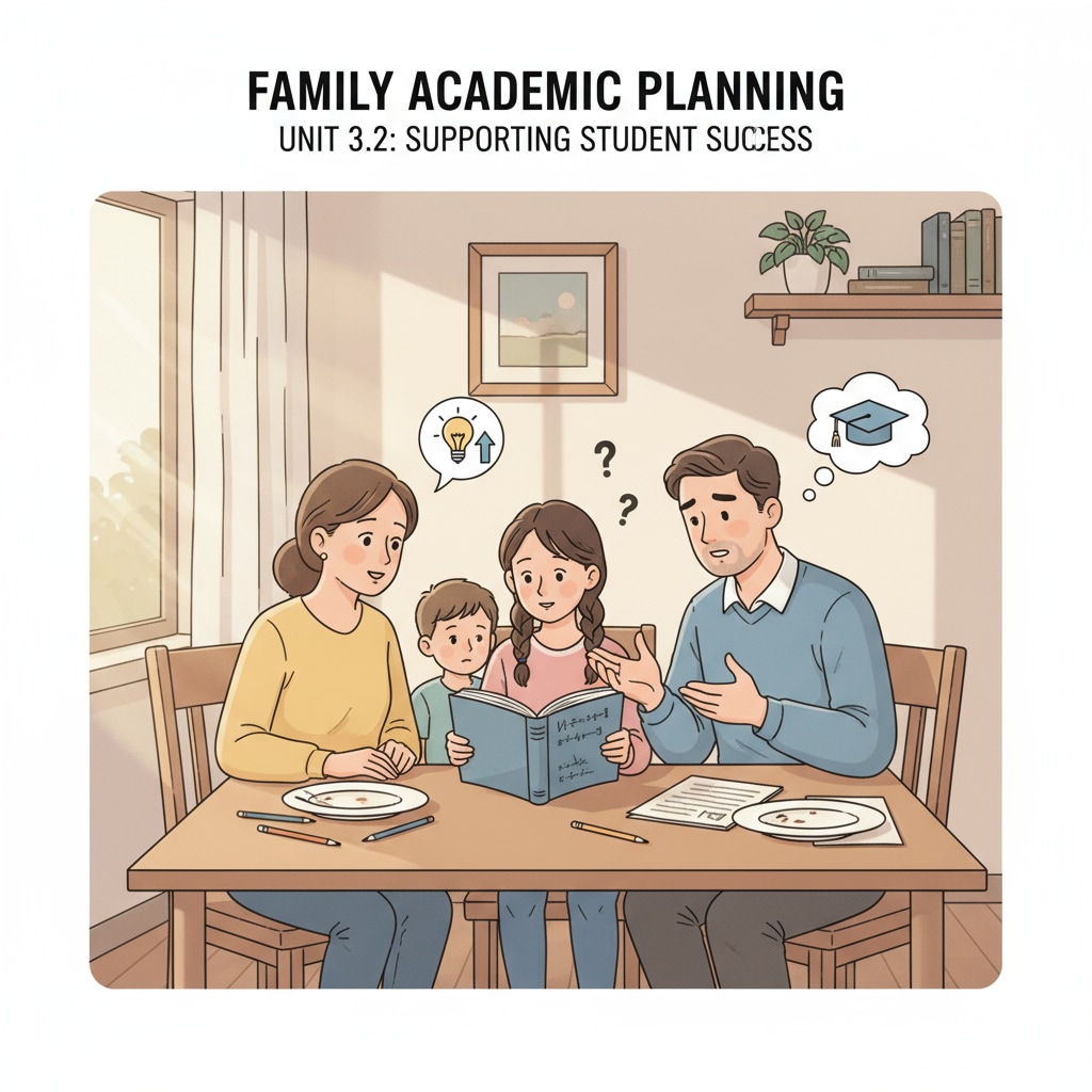 A low-income family engaged in a discussion about their child's education