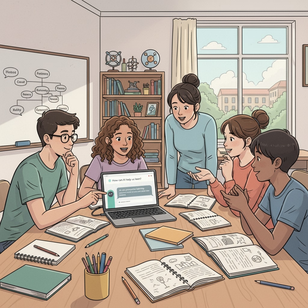 Students exploring ChatGPT's educational capabilities and facing its limitations in a classroom