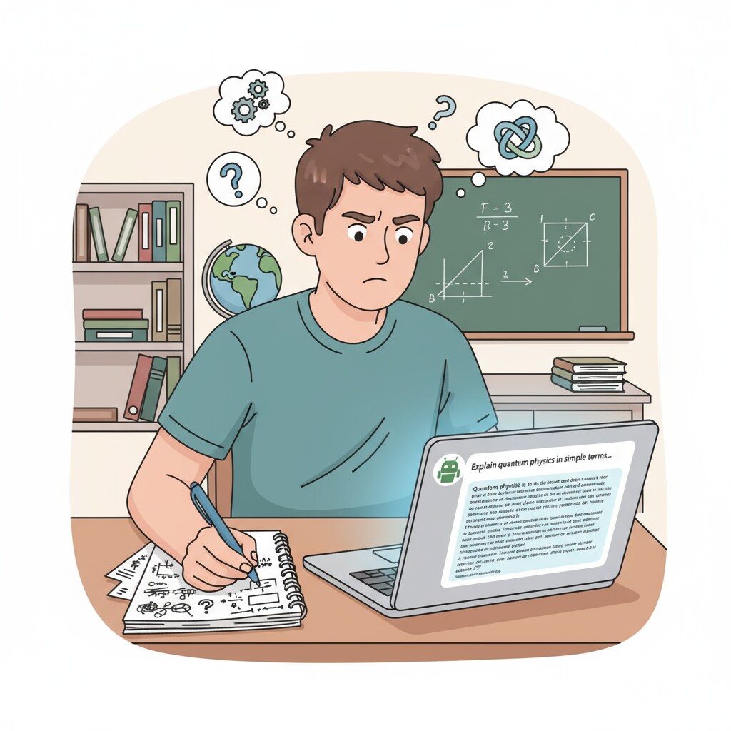 A student experiencing the limitations of ChatGPT in personalized learning