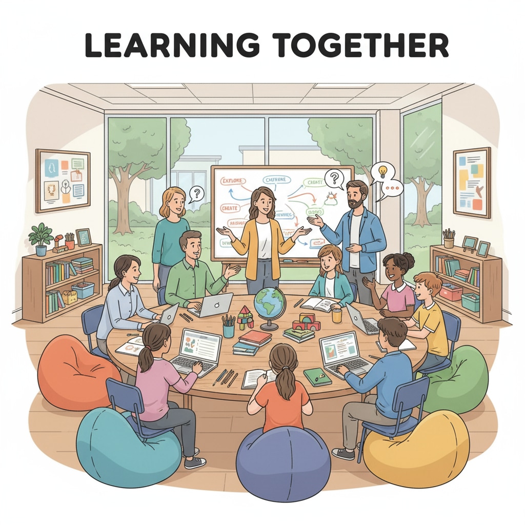 A collaborative discussion in a non-traditional school related to leadership and educational management