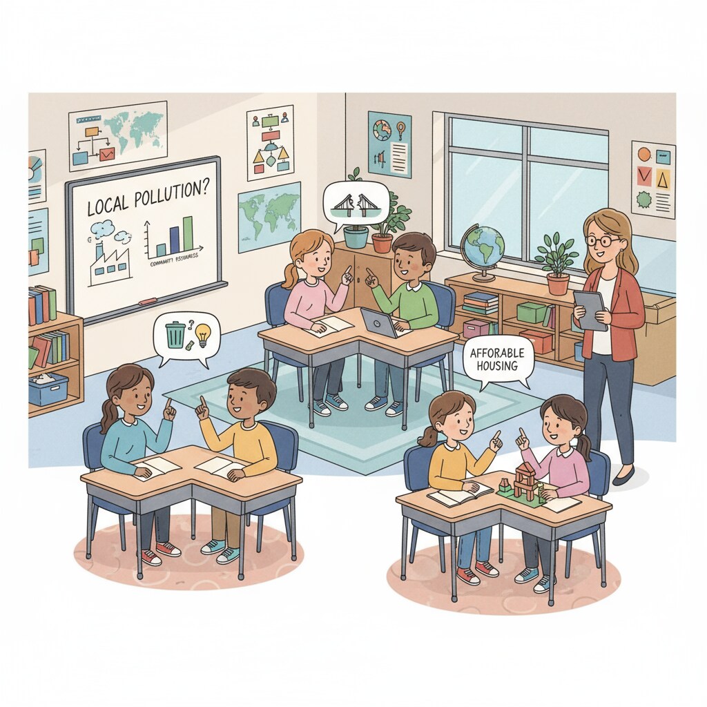 Students discussing real-life challenges in a classroom setting related to student preparation, social-emotional learning, and school responsibilities