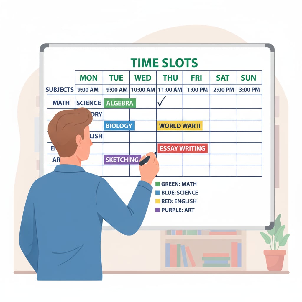 Creating a study plan for returning to learning after educational break