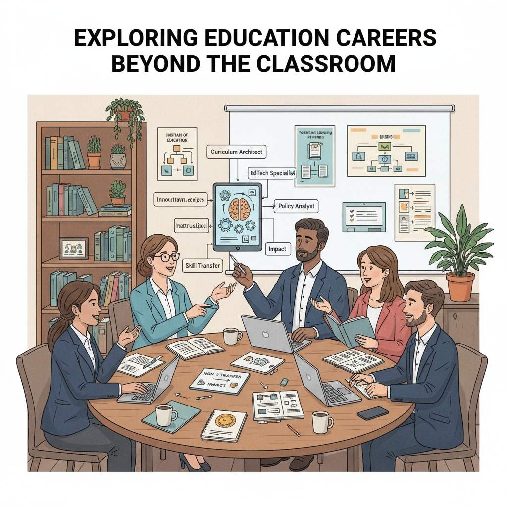 Education professionals exploring non-teaching career development opportunities