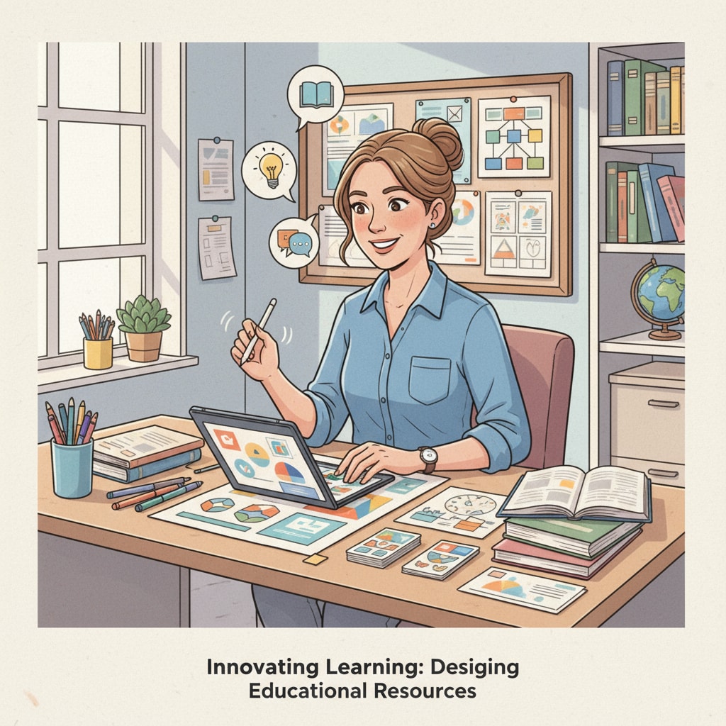 Education professional engaged in non-teaching career development task