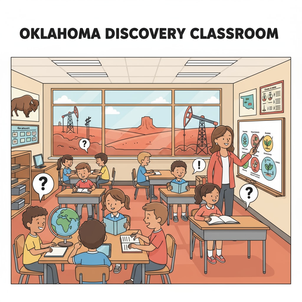 Students in an Oklahoma classroom experiencing their education
