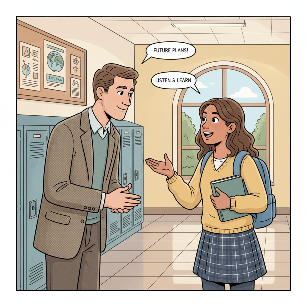 A teacher - student conversation about life decisions