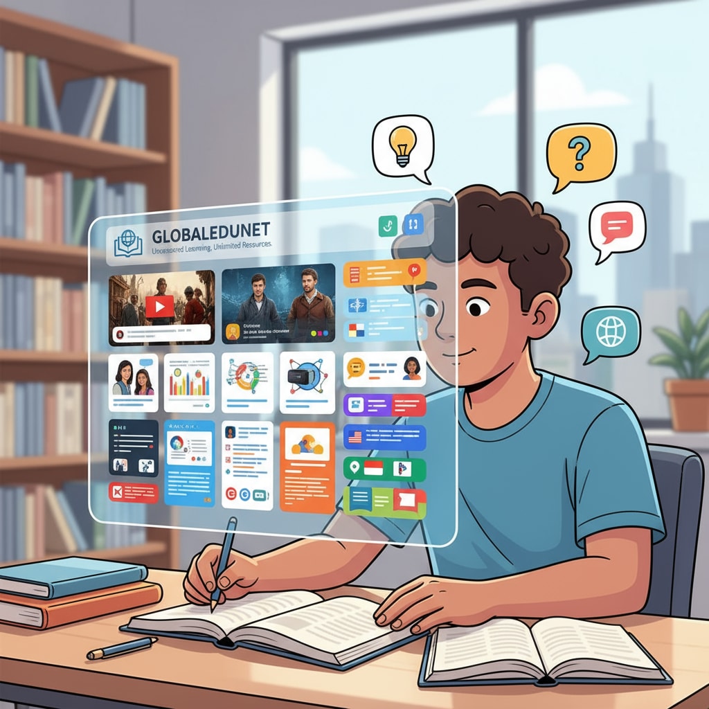 Student accessing educational resources on an uncensored social media learning platform