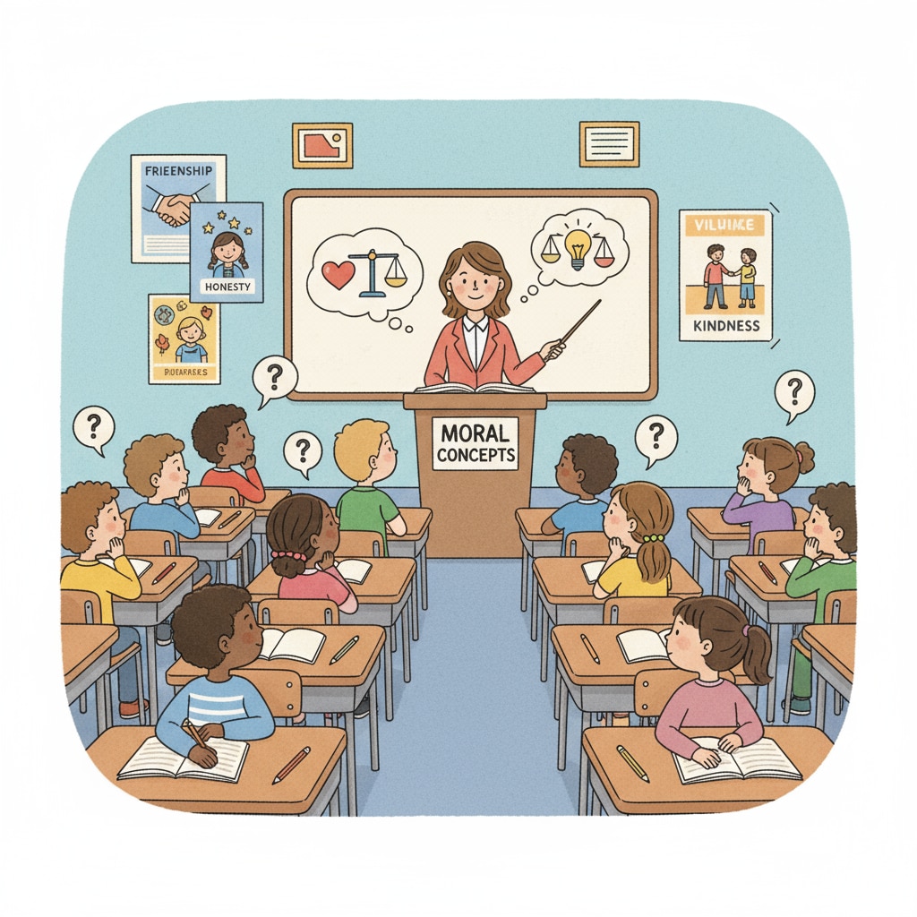 Students learning moral concepts in the context of compulsory moral and ethical courses for education reform